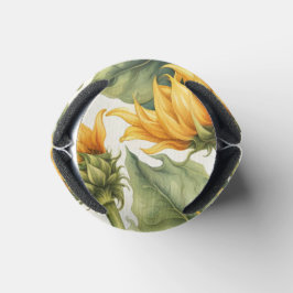 ひまわりアートパターンデザイン 缶クーラー