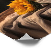 ひまわりアートプリントポスター ポスター (角)