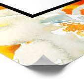 ひまわりアート白フローラバー看板ポスター ポスター (角)