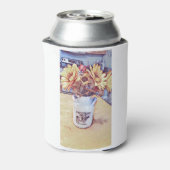 ひまわりアート 缶クーラー (缶裏面)
