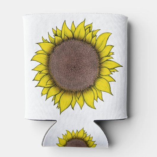 ひまわりアート 缶クーラー (裏面)