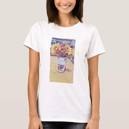ひまわりアート Tシャツ (正面)