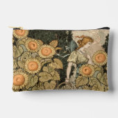 ひまわりアールヌーボーガーデングラスウーマン アクセサリーポーチ (正面)