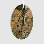 ひまわりアールヌーボーガーデングラスウーマン オーナメント (正面)