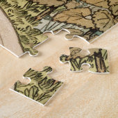 ひまわりアールヌーボーガーデングラスウーマン ジグソーパズル (側面)