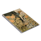 ひまわりアールヌーボーガーデングラスウーマン ノートブック (右側)
