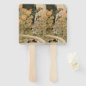 ひまわりアールヌーボーガーデングラスウーマン ハンドファン (正面&裏面)