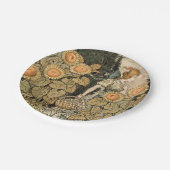 ひまわりアールヌーボーガーデングラスウーマン ペーパープレート (アングル)