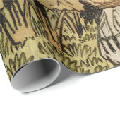 ひまわりアールヌーボーガーデングラスウーマン ラッピングペーパー (ロールコーナー)