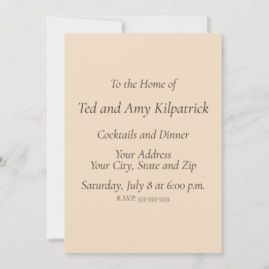 ひまわりアールヌーボーガーデングラスウーマン 招待状 (裏面)