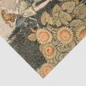 ひまわりアールヌーボーガーデングラスウーマン 薄葉紙 (詳細)