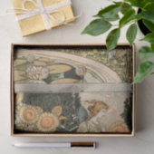 ひまわりアールヌーボーガーデングラスウーマン 薄葉紙 (ギフト)