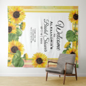 ひまわりイエローカントリーフローラ |結婚へようこそ タペストリー (インサイチュ(横))