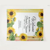 ひまわりイエローカントリーフローラ |結婚へようこそ タペストリー (正面(横))