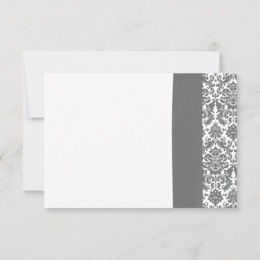 ひまわりイエローグレーダマスクウェディングRSVP返信 出欠カード (裏面)