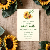 ひまわりイエローシャワー招待状 招待状