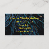 ひまわりイエローデニ素朴ムブルージーンズ 名刺 (裏面)