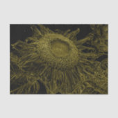 ひまわりイエローブラックフローラアールデコページ 薄葉紙 (正面)