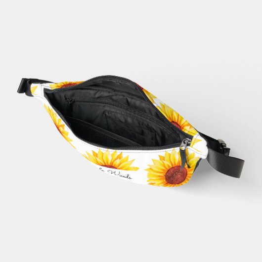 ひまわりイエローホワイトフローラ ファニーパック (見開き)