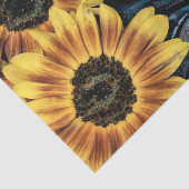 ひまわりイエロー素朴レトロブルーデニムジーンズ 薄葉紙 (詳細)