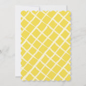 ひまわりイエロー かわいい1歳の誕生日 招待状 (裏面)