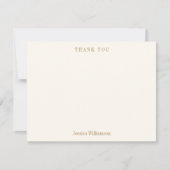 ひまわりイエロー ブルー ブライダル シャワー カスタム ネーム サンキューカード (正面)