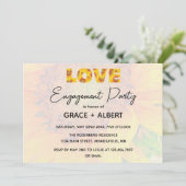 ひまわりイエロー ラブエンゲージメントパーティー招待状 招待状 (スタンド正面)