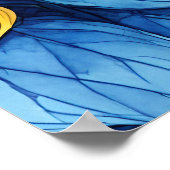 ひまわりイラストレーションポスター ポスター (角)