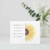 ひまわりインスピレーション ポストカード (スタンド正面)