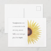 ひまわりインスピレーション ポストカード (正面/裏面)