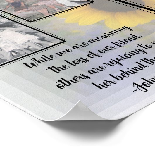 ひまわりインフィニティ2フォト引用文メモリアル ポスター (角)