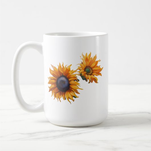 ひまわりイン開花15オズクラシックムグ コーヒーマグカップ (左)