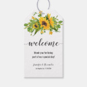 ひまわりウェルカムギフトラベル ギフトタグ