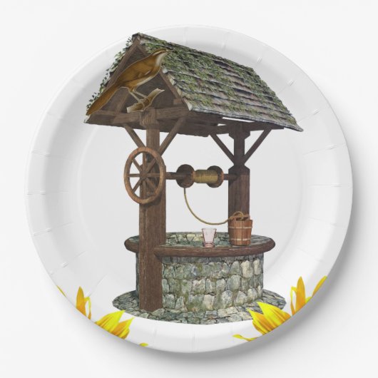 ひまわりウェルバード紙プレート ペーパープレート (正面)