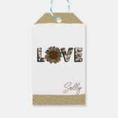 ひまわりウエスタンラブボホサマー ギフトタグ (裏面)