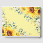 ひまわりウッドランド動物赤ちゃんシャワーゲストブック ゲストブック (裏面)