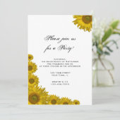 ひまわりエッジパーティの招待状 招待状 (スタンド正面)