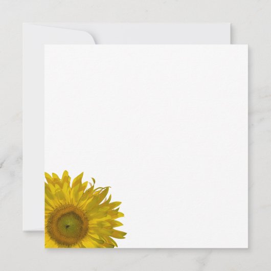 ひまわりエッジブライダルシャワー 招待状 (裏面)