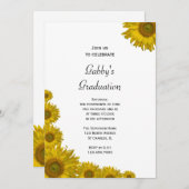 ひまわりエッジ卒業パーティー招待状 招待状 (正面/裏面)