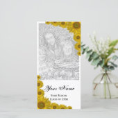 ひまわりエッジ卒業発表フォトカード 案内状 (スタンド正面)