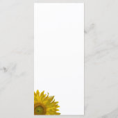 ひまわりエッジ結婚のメニュー メニュー (裏面)