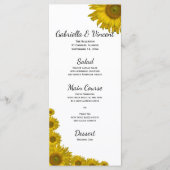 ひまわりエッジ結婚のメニュー メニュー (正面)