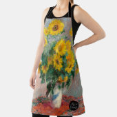 ひまわりエプロンの花束(1881) by Claude Monet エプロン (インサイチュ)