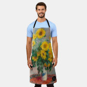 ひまわりエプロンの花束(1881) by Claude Monet エプロン (着用した状態)