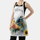 ひまわりエプロン付きルパーソナライズされたスター エプロン (インサイチュ)