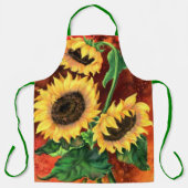 ひまわりエプロン絵を描-'s エプロン (正面)