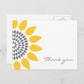 ひまわりエレガントありがとう ポストカード (正面/裏面)