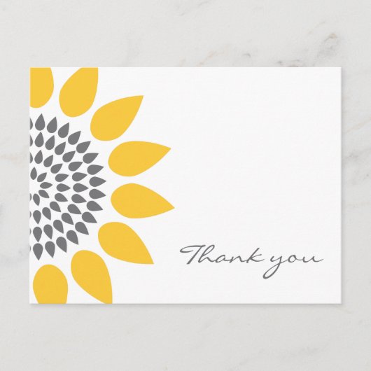ひまわりエレガントありがとう ポストカード (正面)