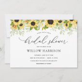ひまわりエレガントのブライダルシャワーへの招待 招待状 (正面)