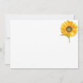 ひまわりエレガントのモダン素朴フローラ写真 セーブザデート (裏面)